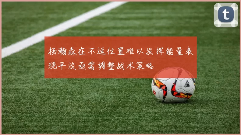 杨瀚森在不适位置难以发挥能量表现平淡亟需调整战术策略